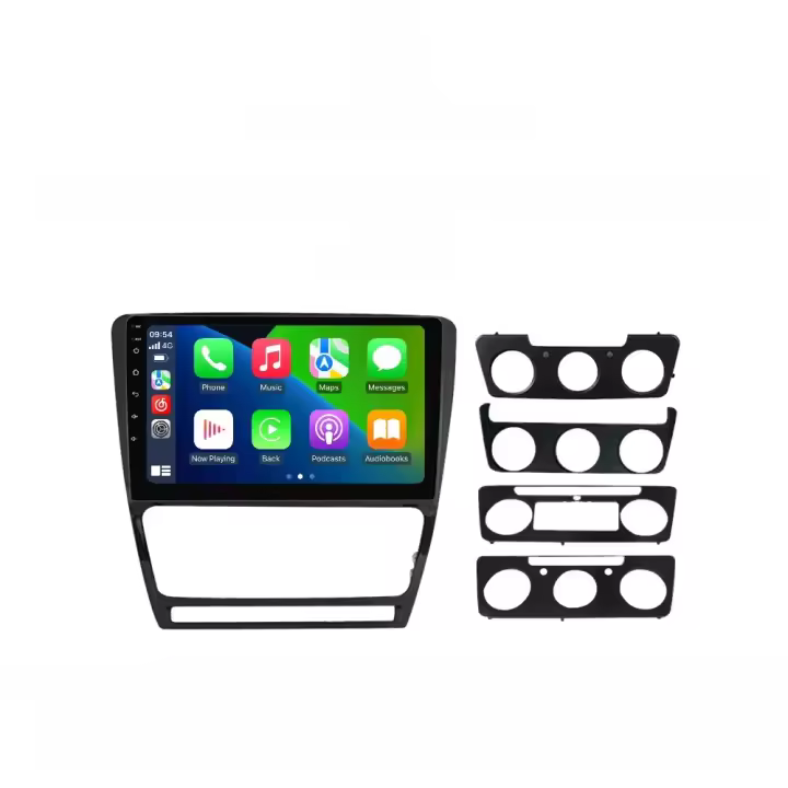 Radio De Coche Android 14 10 Pulgadas Para Skoda Octavia 2 A5 2008-2013 Con Android Auto Stereo Multimedia Video Player Carplay GPS Navegación - 1
