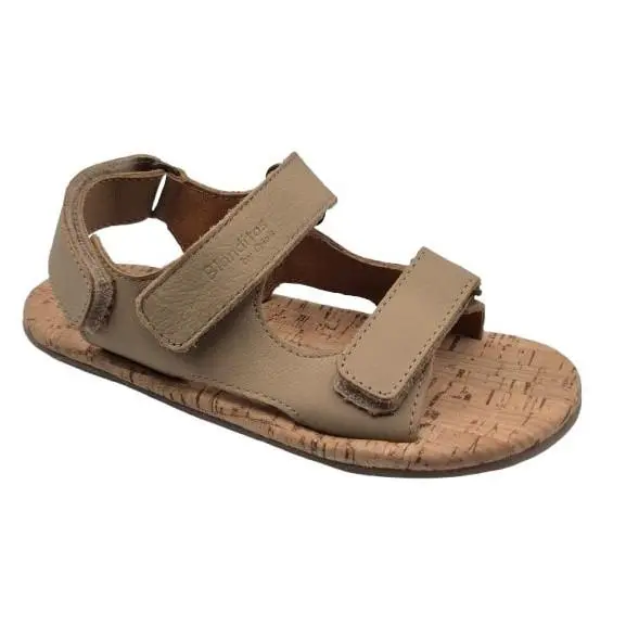 Sandalias Respetuosas Barefoot De Piel Para Niños, Marca Blanditos By Crios, En Color Arena. Blanditos Timon. - 1