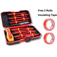 Kit De Herramientas Para Eléctricos 13pcs 1000V Con Destornilladores Aislados Magnéticos Y Bits De Phillips Pozidriv Torx - details 0