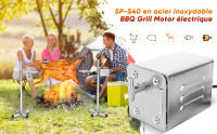 Grill BBQ Eléctrico Asador Rotisserie Acero Inoxidable SP-S40 Accesorios De Barbacoa Para Cerdo Cordero Pollo Y Oveja Uso Al Aire Libre - details 3