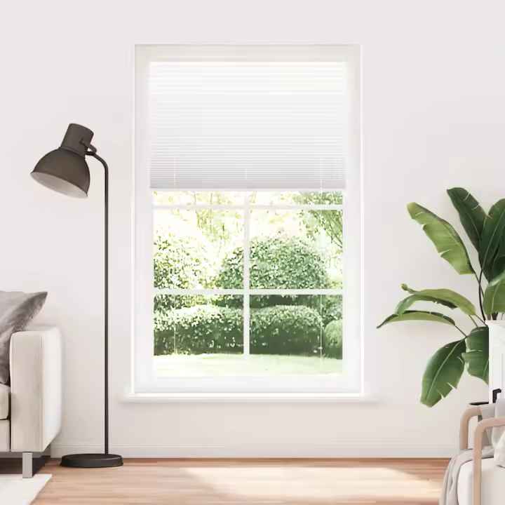 Estor Plisado blanco 120x200 cm Tela Ancho 119,4 cm Poliéster - 1