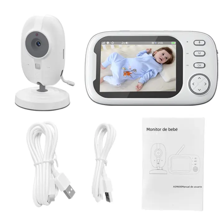 Cdycam Visión Nocturna, Control de Temperature, Audio de Dos Vías, Cámara de Seguridad para Cuida de Niños Recargable, Múltiples Receptores - 1