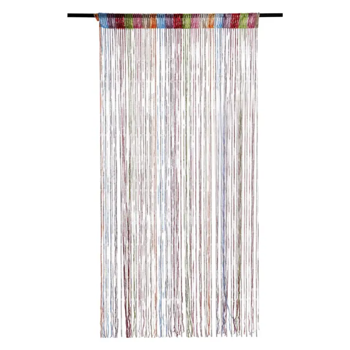 Cortinas de cuentas para Puerta, 100x200 cm, Cortinas boor with Cuentes, Cortina de cuentas de Cristal, Cortina de Puerta con cuentas brillantes, decoración de privacidad para dormitorio (ARCH Iris) - 1