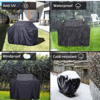 Funda para Barbacoa, 147x61x117cm Funda Impermeable, Fabric BBQ Cubierta para Parrilla de Barbacoa Duradera Anti-Viento Anti-UV Anti-Humedad, Negro - details 3