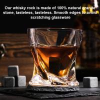 Juego De 9 Piedras De Escocés Para Whiskey Inodoro De Granito Reutilizables Cubos De Hielo Mejor Regalo Para Padre Y Esposo - details 3