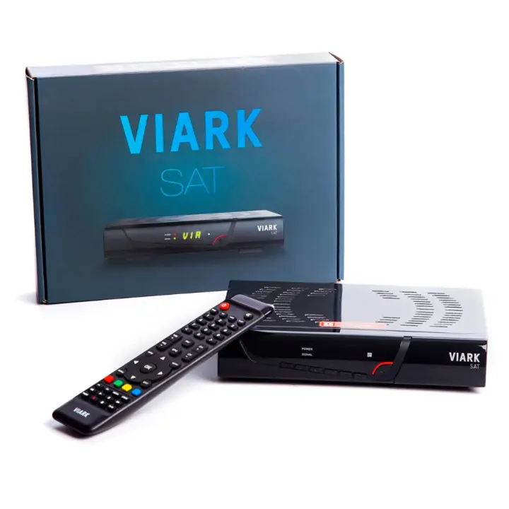 Viark SAT Full HD Receptor Satélite Decodificador con Wifi, estable, compatible con DVB-S2 y H.265, lector de tarjetas CA, USB, RCA, Puerto Ethernet, PVR, DLNA, FTP, FTA, Youtube, actualizable por internet - 1