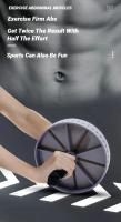 1Pcs Abdominal Wheel Resistente Al Desgaste Con Rodillos Antideslizantes Equipo De Ejercicio Para Fortalecimiento De Músculos Entrenamiento De Fitness Uso Doméstico Silencioso - details 1
