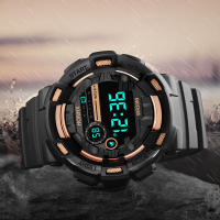 Reloj Militar Para Hombre Con Pantalla Digital Gran Número Resistente Al Choque Y Al Agua Multi-función Deportivo Fitness Reloj Exterior - details 4