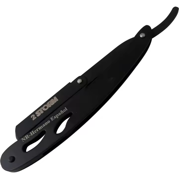 NR Hermano Español Navaja de Afeitar Barbero Barbero y Estuche de Almacenamiento Clásica Navaja Peluqueria Profesional - 1