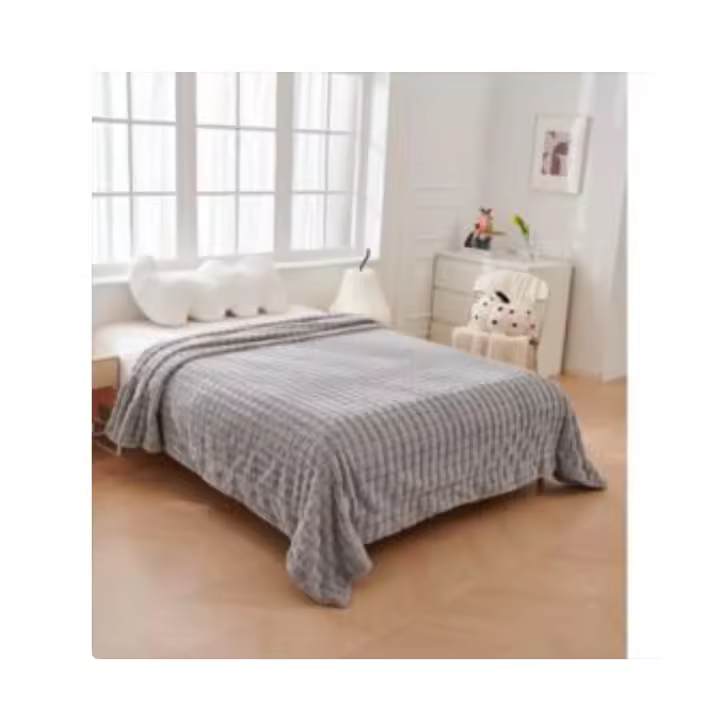 Manta Sherpa Terciopelo Edredón sherpa para cama,Sofa. manta multiusos 130x160, 160x220, 220x240, - 1