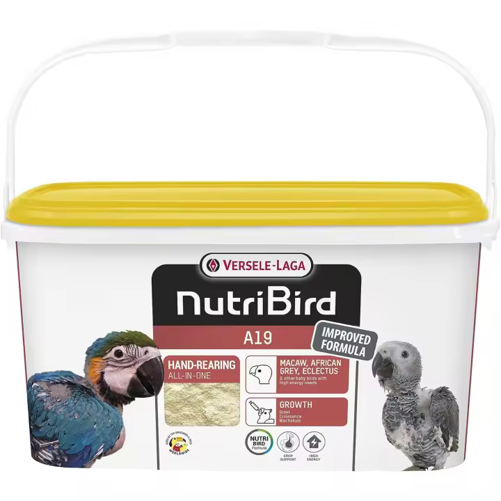 Versele-Laga Nutribird A19 3 Kg.  Cria A Mano Loros Guacamayos, Grises Africanos Y Eclectus. - 1