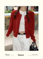 Nueva Chaqueta De Punto Negra Para Mujer Con Cuello Redondo Y Manga Larga Cardigan Casual De Material Viscosa Y Poliéster - details 6