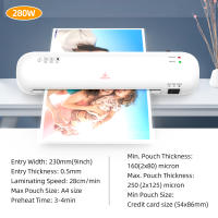 Máquina De Laminado De Escritorio A4 Con Cortadora De Papel Sistema De 2 Rodillos Calor Y Frío Ancho Máximo 9 Pulgadas - details 8