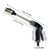 Pistola De Agua Portátil De Alta Presión Metálica Ajustable Para Limpieza De Coche Y Riego Del Jardín Con Control De Flujo Variable - details 4