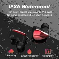 Auriculares inalámbricos pequeños para canales auditivos pequeños, auriculares Bluetooth para iPhone android, auriculares inalámbricos Bluetooth de reducción de ruido e impermeables para oídos pequeños rojos, adecuados para deportes - details 5