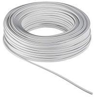 Cable paralelo blanco gris. Audio y eléctrico 2x0.75mm²  Manguera eléctrica paralela blanca gris 2 x 0,75 mm²  5-20m. Longitud a elegir - details 2
