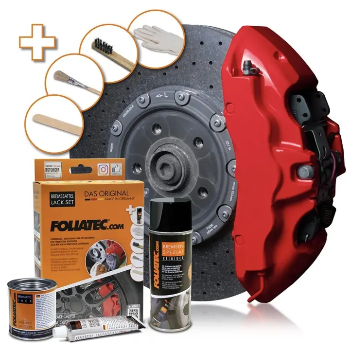 PINTURA PINZA FRENO SET  RACING ROJO 3 COMPONENTES - 1