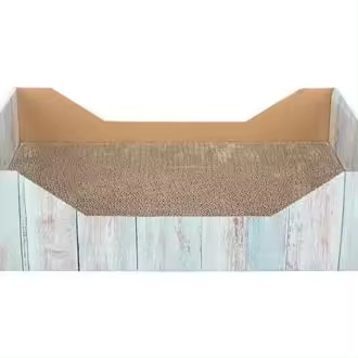 TRIXIE Scratching bed, cardboard, catnip, 45 × 12 × 33 cm - 1