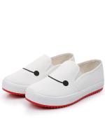 Zapatos De Mujer Blancos Con Punta Redonda Y Suela Antideslizante Zapatos Casuales Para Estudiantes A204 Altura Incrementada Para Días Ordinarios - details 1