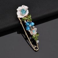 Broche De Flor Elegante Para Mujer Con Diamantes Y Enamel Broche De Collar Para Trajes Y Abrigos Joyería De Moda Regalo - details 3