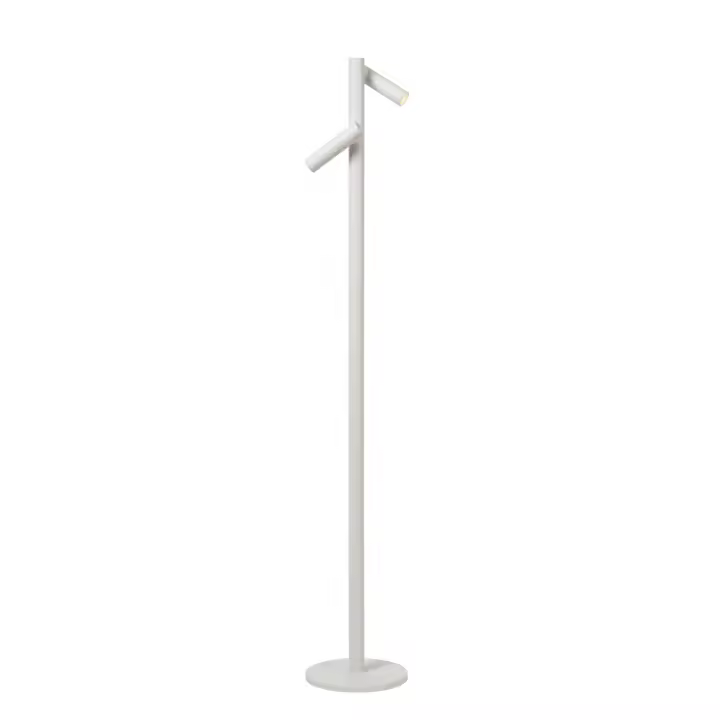 Lucide ANTRIM - Lámpara de lectura Recargable Dentro/Fuera - Batería/acumulador - LED Regul. - 2x2,2W 2700K - IP54 - Con estación de carga inalámbrica - Blanco - 1