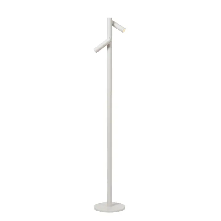 Lucide ANTRIM - Lámpara de lectura Recargable Dentro/Fuera - Batería/acumulador - LED Regul. - 2x2,2W 2700K - IP54 - Con estación de carga inalámbrica - Blanco - 1