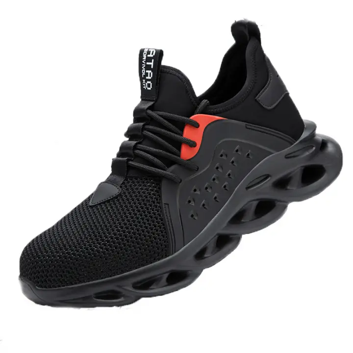 Zapatos De Seguridad Para Hombre Talla 48 Con Punta De Acero Ligeros Y Transpirables Antideslizantes Antipinchazos Y Anticolisiones Para Trabajo Y Uso Diario - 1