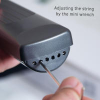 Guitarra De Mano Con 6 Cuerdas Y Entrenador De Acordes Herramienta De Guitarra Folclórica Con Pantalla De Rotación De Acordes Para Principiantes Práctica De Fingerstyle - details 7