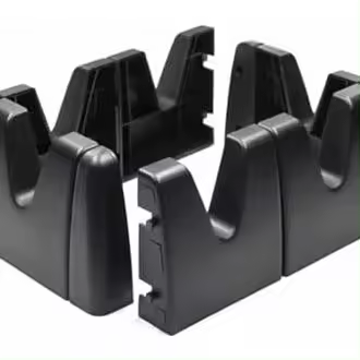 Organizador de maletero de coche para SUV, organizadores multiusos para coche, bloques de almacenamiento de carga para la parte trasera del coche, divisor de maletero de camión, estabilizadores de carga para SUV, camión, furgoneta (6 piezas, color negro) - 1