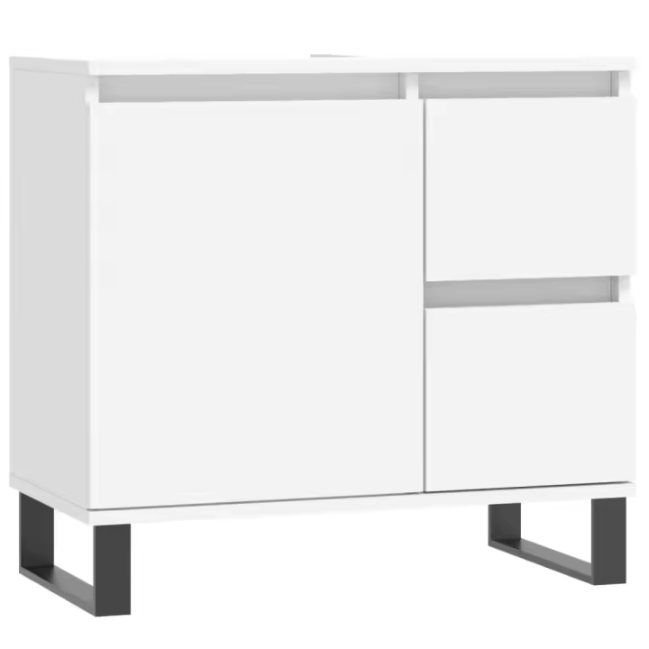 ¿Mueble de baño? O madera contrachapada blanca 65x33x60cm - 1
