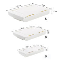 Organizador Creativo Con Cajón Oculto Para Escritorio Sin Agujeros Perforados Caja De Suministros Adhesiva Para Oficina Y Hogar - details 1