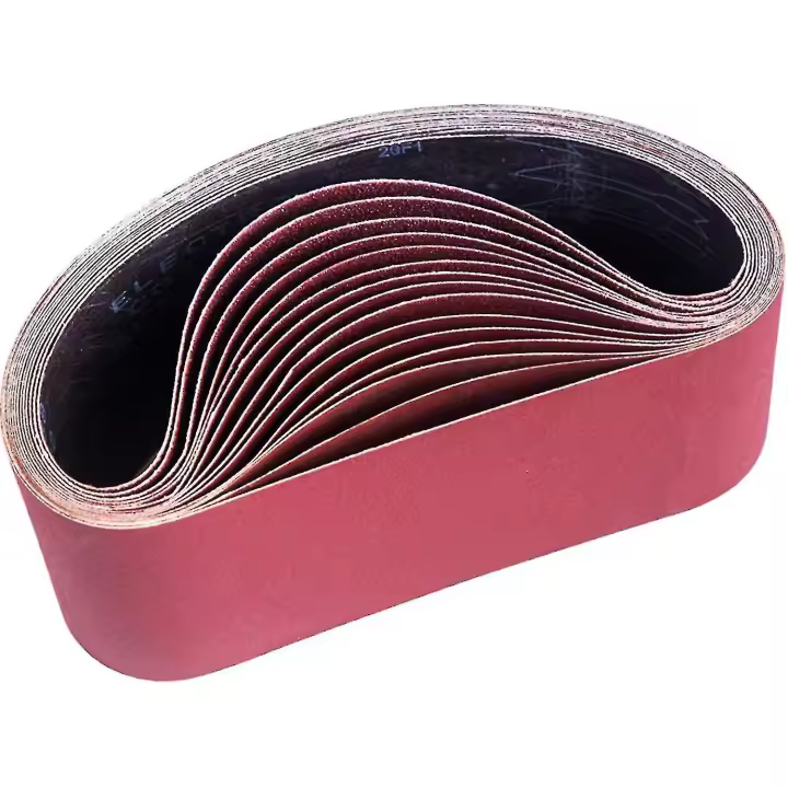 Banda de lija de 100 x 610 mm, bandas de lija mixtas (3 granos: 80/120/150/240/400) para lijadoras de banda, 15 unidades por paquete - 1
