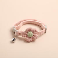 Collar Para Gato Ajustable Con Flor Bonita Y Campana Accesorio Pequeño Para Mascotas Ideal Para Gatos Y Perros Pequeños - details 6