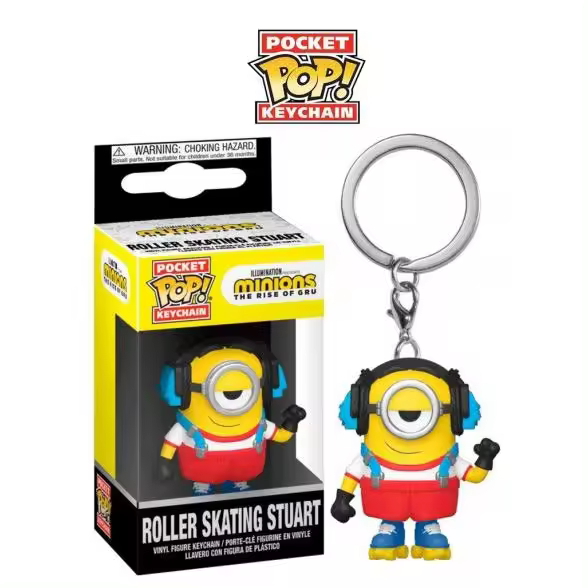 Pocket Pop Roller Skating Stuart Minions Llavero Funko FUNKO Array - 1