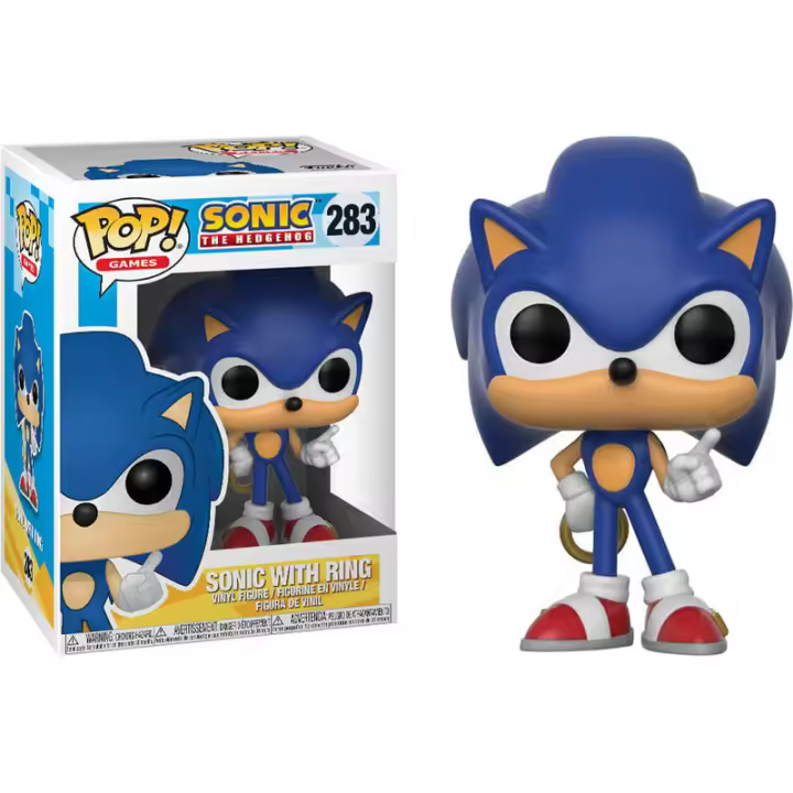Funko Pop! Games Sonic The Silver Hedgehog Sonic With Ring - Figura de Vinilo Coleccionable - Mercancia Oficial - Juguetes para Niños y Adultos - Video Games Fans - MR POPYE - 1