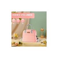 Fiambrera para helbres y Mujeres lonchera para adultos Bolsa de almuertos contenedor de Productos Alimenticios reulizable adecuado para el trabajo Viajes Picnicking Oficina (Pink) - details 4