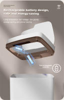 Bandeja De Baño Inteligente Con Sensor Táctil Blanco 15L Recipiente De Basura Ecológico Automático Para El Hogar - details 3