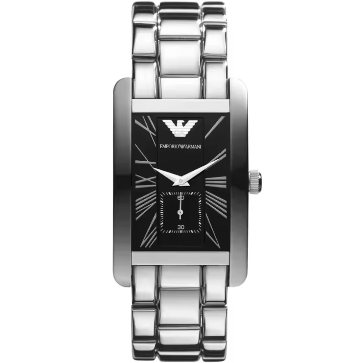 Emporio Armani Reloj hombre AR0156, con calendario, Incluye Caja Original, Diámetro: 34MM - 1