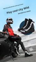 Botas De Motocicleta Para Hombre Y Mujer Microfibra Cuero Anticolisión Protección De Tornillo Zapatos De Motocross Moto Racing - details 2