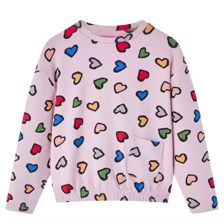 Sudadera infantil rosa 116 - 1
