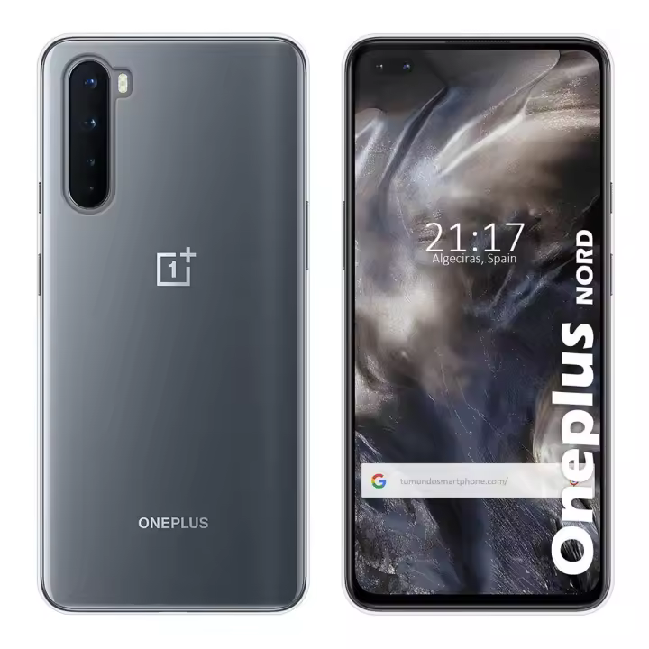 Tumundosmartphone Funda Silicona Gel TPU Transparente para OnePlus Nord - 1
