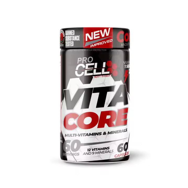 Vitaminas y Minerales Esenciales-  Vita Core 60 caps Procell Sport - Suplemento para Bienestar y Salud - 1