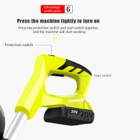 Cultivador eléctrico inalámbrico de 10 pulgadas, cultivador de jardín con batería de 2Ah y cargador rápido, 20V para batería Makita,Antideslizante,Inalámbrico,Manija plegable,Autopropulsada,Manija telescópica - details 7