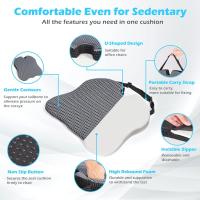Cojín De Asiento De Coche En Forma De U De Memoria Espuma Cómoda Soporte Ortopédico Para Silla De Oficina Sillas De Ruedas - details 1