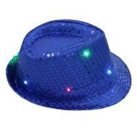 Sombrero De Jazz LED Colorido Para Fiesta Carnaval Luz Encendida Sombrero De Linterna Para Adultos Hombre Mujer Sombrero De Fiesta De Glitter - details 11