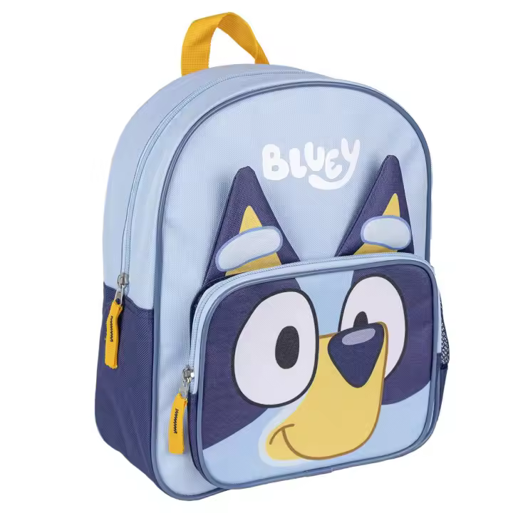 Mochila Guardería 3D Bluey Face Azul para Niños - 1