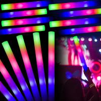 10/15/20Pcs LED Glow Sticks Coloridos Y RGB Para Fiestas Nocturnas Accesorios De Iluminación Para Bodas Cumpleaños Navidad Xmas - details 6