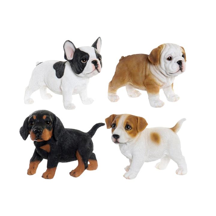 LILI HOME 🐶 Figuras de Perros de 🐾 Bulldog Inglés, 🐾 Bulldog Francés, 🐾 Dachshund (Salchicha), 🐾 Jack Russell Terrier, 🐾 Pug, 🐾 Labrador Retriever y 🐾 Rottweiler. Grande: 22 x 12 x 17 cm Peque: 11 x 9 x 11.5 cm
