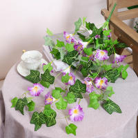 Artificial Vines Morning Glory Plantas Colgantes Falsas Para Decoración De Hogar Jardín Muralla Cerca Decoración De Boda Al Aire Libre Y Macetas - details 12