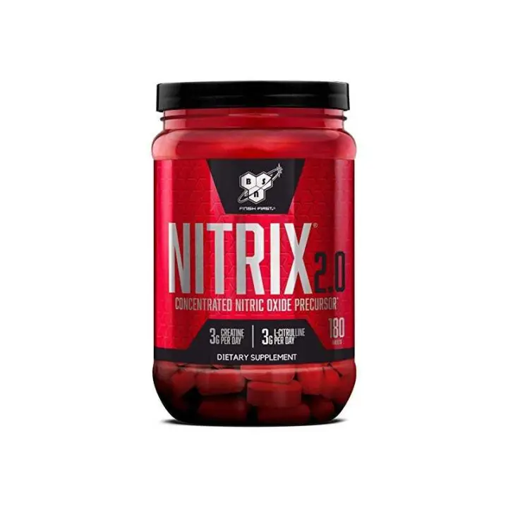 Bsn Nitrix 2.0 - Potenciador Óxido Nítrico - Congestión Muscular - Resistencia - 180 Tabletas - Multivitaminas - 1
